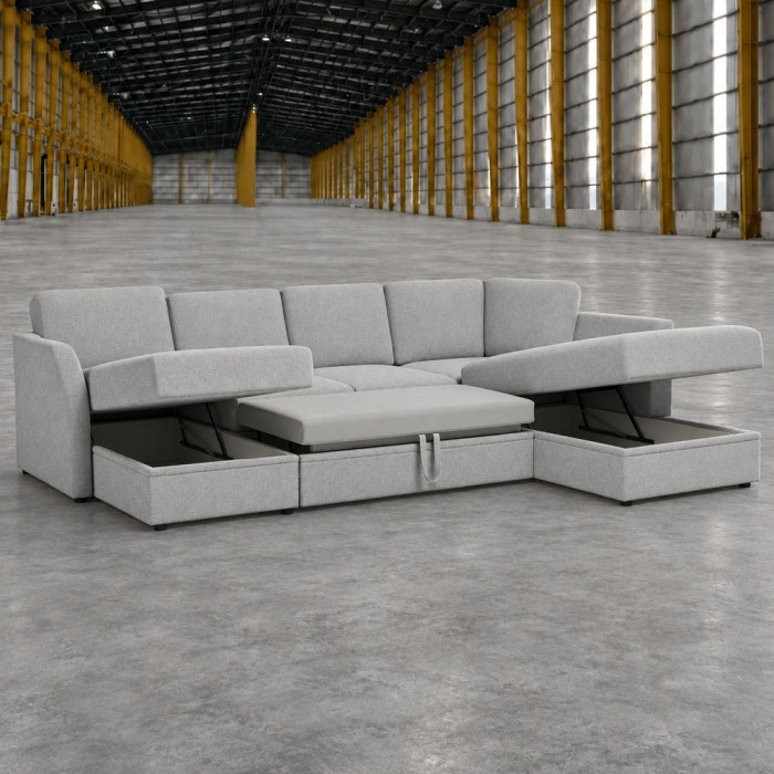 Sofa ETNA SLEEPING (U formos, dešinysis kampas, ištraukiamas)(Gamintojo sandėlis) Sofa ETNA SLEEPING (U formos, dešinysis kampas, ištraukiamas)(Gamintojo sandėlis)